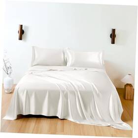 09407 Taihu Snow 100% Silk Sheet Set 7a Soft Breathable Luxury Bedding 1