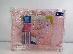 Target 490970216691 Restore And Restyle Kids 100% Cotton Queen Flannel Pink Snowman Sheet Set
