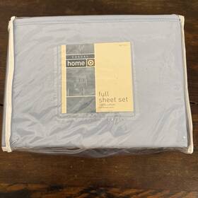 Target 753976394115 Vintage Home 100% Cotton Full Size Sheet Set Light Blue New 2005 Target 753976394115 Vintage Home 100% Cotton Full Size Sheet Set Light Blue New 2005