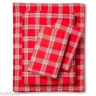 Target Flannel Sheet Set Red And White Plaid Queen Size 490622610082 Target Flannel Sheet Set Red And White Plaid Queen Size 490622610082
