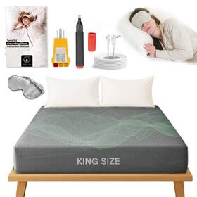 Terra Sol Grounding 199284819252 Bare Earth Sheets King Size - 88% Organic Gray
