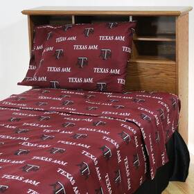 Texas A&m Aggies 842141005250 Sheet Set Red Queen