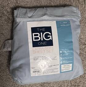 The Big One 400184930986 Extra Soft Sheet Set - Size Twin Light Blue 3 Piece