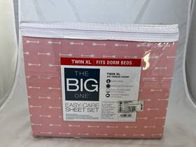 The Big One 400463872556 Easy-care 3-pc Sheet Set Peach Arrow Size Twin Xl 275 Thread Count