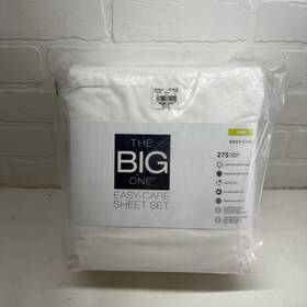 The Big One 400885311367 New - Easy Care 4-piece King Sheet Set 275 Thread Count White
