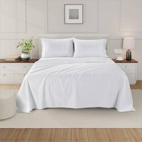 Tbcss16-04 The Bishop Cotton King Sheet Set 100% Egyptian 800tc 4pc White Deep Pocket 16 Inch Extra Soft Tbcss16-04 The Bishop Cotton King Sheet Set 100% Egyptian 800tc 4pc White Deep Pocket 16 Inch Extra Soft