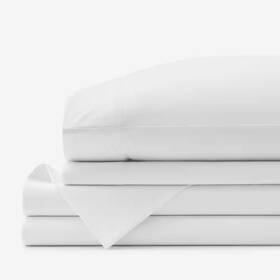 The Company Store 313027069074 Brushed Cotton White King Sheet Set