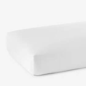 The Company Store 726085000949 Cotton White Sateen King Fitted Sheet