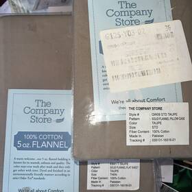 E4g8-t The Company Store Brand New Set 3 Taupe Flannel Twin Flat And 2 Pillowcases E4g8-t The Company Store Brand New Set 3 Taupe Flannel Twin Flat And 2 Pillowcases