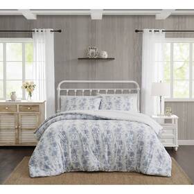 89180069 The Farmhouse 3pc Full/queen By Rachel Ashwell British Rose Comforter