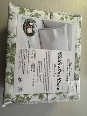 492949 The Vermont Country Store Clothesline Crisp Queen Cotton Sage Floral Sheets 492949 The Vermont Country Store Clothesline Crisp Queen Cotton Sage Floral Sheets