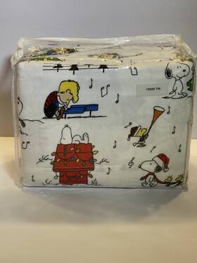 75889-tw The Vermont Country Store Peanuts / Snoopy Flannel Sheet Set Twin New 75889-tw The Vermont Country Store Peanuts / Snoopy Flannel Sheet Set Twin New