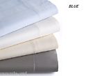Thread Count Hotel Collection 700 Tc Striped Microcotton Queen Fitted Sheet Blue 200 New 766360075095