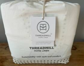 154442 Thread Mill Nip Threadmill Home Linen King Sheets Set Luxury Satin Weave 800 Count - White