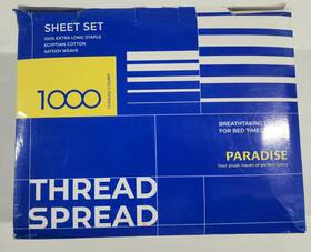 Thread Spread 655471048275 100% Pure Egyptian Cotton Split King Sheets Sets 1000 Taupe
