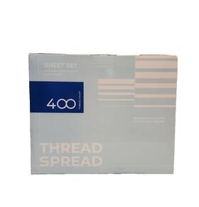 Thread Spread 655471319047 100% Cotton Full Size Sheets Set - 400 Count 4 Pc-pocket Depth 16 In