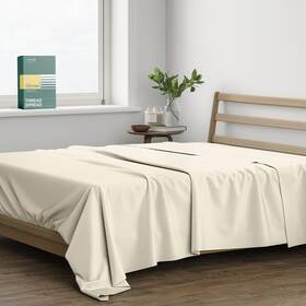 Thread Spread 8904429555665 100% Organic Cotton Percale Flat Sheet Queen Size - 1 Pc