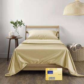 Thread Spread Fba Co-600tc-txl0-sand Luxury Egyptian Cotton Sheets Twin Xl Size - 600 Count 3