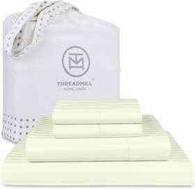 Threadmill 696537019242 King-size Luxury Sheets - 100% Natural Cotton 600 Thread Count