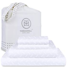 Threadmill 904392806061 Cotton Queen Sheet Set 100% Sheets For Size Bed Damask Jacqu Threadmill 904392806061 Cotton Queen Sheet Set 100% Sheets For Size Bed Damask Jacqu