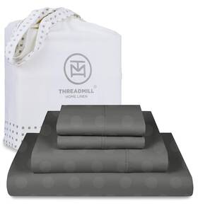 Threadmill 904392806160 Cotton Queen Sheet Set 100% Sheets For Size Bed Damask Jacqu Threadmill 904392806160 Cotton Queen Sheet Set 100% Sheets For Size Bed Damask Jacqu