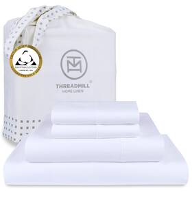Threadmill 906124991595 Egyptian Cotton Queen Sheet Set 100% Certified