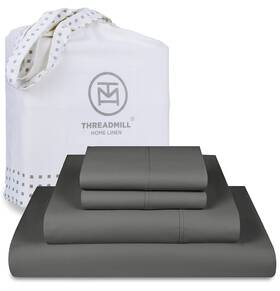 Thm-1000-sld-egrey-ck Threadmill Supima Cotton Luxury Sheets California King 1000 Thread Count Sa Thm-1000-sld-egrey-ck Threadmill Supima Cotton Luxury Sheets California King 1000 Thread Count Sa