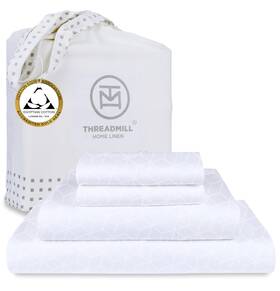 Thm-400-jrbcadence-white-q Threadmill Egyptian Cotton Queen Sheet Set 100% Certified Sheets For Q Thm-400-jrbcadence-white-q Threadmill Egyptian Cotton Queen Sheet Set 100% Certified Sheets For Q