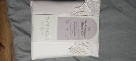 002-16-0007 Threshold Performance Sheet Set King White 100% Cotton 400 Tc Oeko-tex
