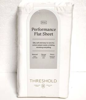 062-16-5355 Threshold Full Size 400 Tc Performance Flat Sheet - Sour Cream 062-16-5355 Threshold Full Size 400 Tc Performance Flat Sheet - Sour Cream