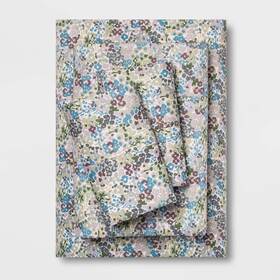 14143850 Threshold Queen 400 Thread Count Printed Sheet Set Floral Purple - 14143850 Threshold Queen 400 Thread Count Printed Sheet Set Floral Purple -