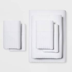 Threshold 191908128948 Queen - 400 Thread Ct Hotel Damask Sheet Set 6pc