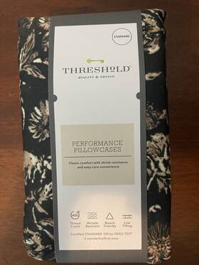 Threshold 191908645643 400 Thread Count Performance Standard Pillowcase Set - New