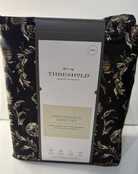 Threshold 191908646121 Full 400 Thread Count Ultra Soft Printed Flat Sheet