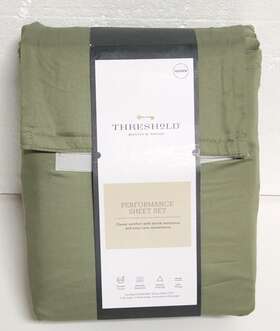 Threshold 191908880174 Queen Size 400tc Performance Sheet Set Greem - Threshold 191908880174 Queen Size 400tc Performance Sheet Set Greem -