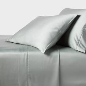 Threshold 197543806081 Cool Tencel Lyocell Chalk Gray Green Queen 4 Piece Sheet Set Nwot Threshold 197543806081 Cool Tencel Lyocell Chalk Gray Green Queen 4 Piece Sheet Set Nwot