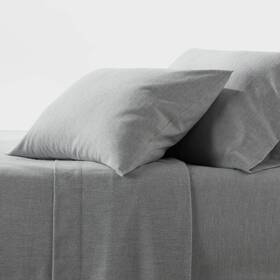 79470484 Threshold Flannel 4-piece Sheet Set Cozy Soft Oeko-tex All-round Elastic