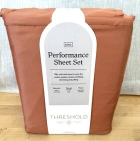 81664006 Threshold 400 Tc Solid Performance Sheet Set Rust - King