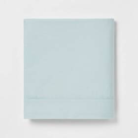 81664122 Threshold King 300 Thread Count Ultra Soft Flat Sheet Light Blue - 81664122 Threshold King 300 Thread Count Ultra Soft Flat Sheet Light Blue -