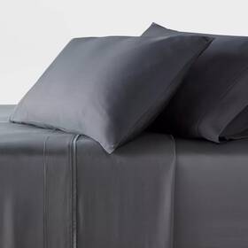 89182578 Threshold Twin/twin Xl 320 Thread Count Cool Tencel Lyocell Sheet Set Gray