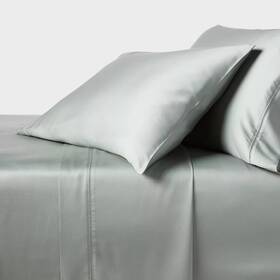 89182634 Threshold Twin/twin Extra Long 320 Thread Count Cool Tencel Lyocell Sheet Set Gray 89182634 Threshold Twin/twin Extra Long 320 Thread Count Cool Tencel Lyocell Sheet Set Gray