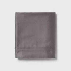 89182656 Threshold King 400 Thread Count Performance Flat Sheet Dark Gray -