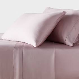 89182661 Threshold California King 320 Thread Count Cool Tencel Lyocell Sheet Set Rose Ash