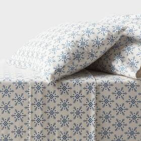 90534673 Threshold Twin/twin Xl Ultra Soft Holiday Flannel Ivory/blue Snowflake - 90534673 Threshold Twin/twin Xl Ultra Soft Holiday Flannel Ivory/blue Snowflake -