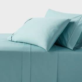 91972662 Threshold King 400 Thread Count Performance Sheet Set Light Teal -