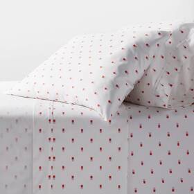 92186893 Threshold Queen 400 Thread Count Performance Sheet Set Pink/white Ikat Block -