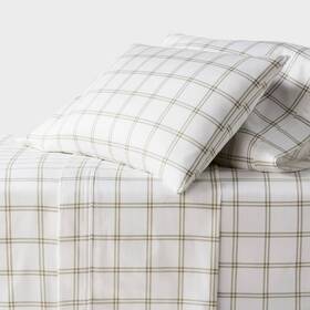 92542277 Threshold Twin/twin Xl 400 Thread Count Performance Sheet Set Green Plaid - 92542277 Threshold Twin/twin Xl 400 Thread Count Performance Sheet Set Green Plaid -