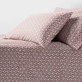 94432138 Threshold Queen 400 Thread Count Holiday Performance Sheet Set Woodblock Leaf - 94432138 Threshold Queen 400 Thread Count Holiday Performance Sheet Set Woodblock Leaf -