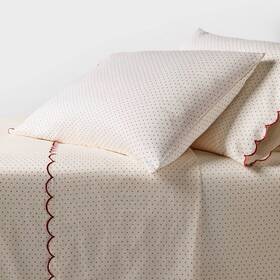 94760902 Threshold Twin/twin Xl 400 Thread Count Performance Sheet Set Ivory Printed Dot With 94760902 Threshold Twin/twin Xl 400 Thread Count Performance Sheet Set Ivory Printed Dot With