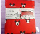 Ti1757-q1-18l34515 Disney Walt Red And Black Print Mickey Mouse Piece Twin